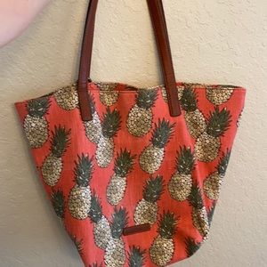 Lucky brand pineapple tote bag purse